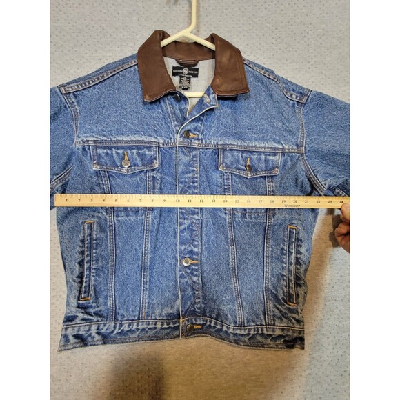 VTG 90s Warner Bros. Studio Outlaw Taz Denim Jean Jacket Unisex Small / Large - Picture 10 of 16